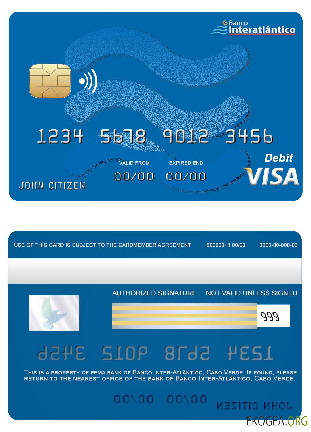 Carte visa bancaire Cabo Verde Banco Inter Atlântico